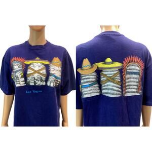 Vintage Cat T Shirt Front Back The Wild Bunch Cartoon | Single Stitch USA L
